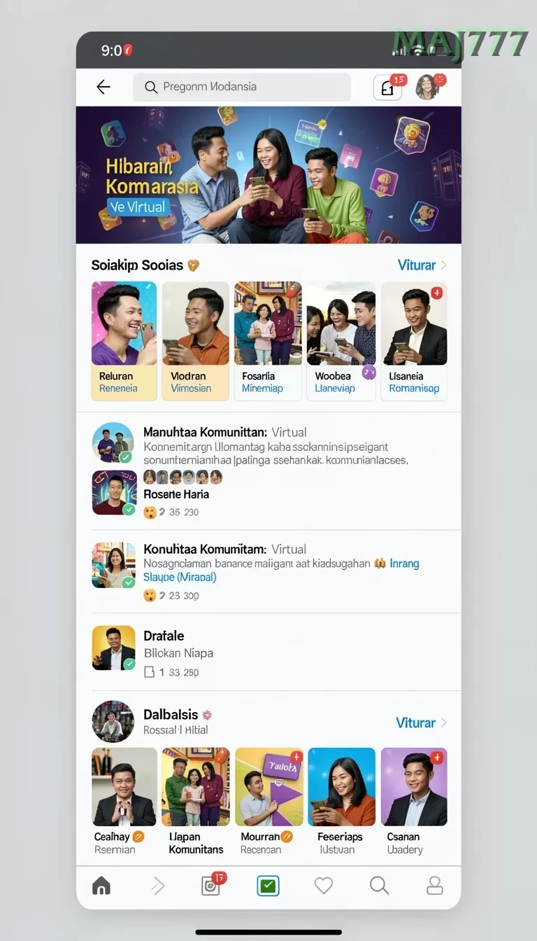 Cuplikan layar H891 — halaman utama