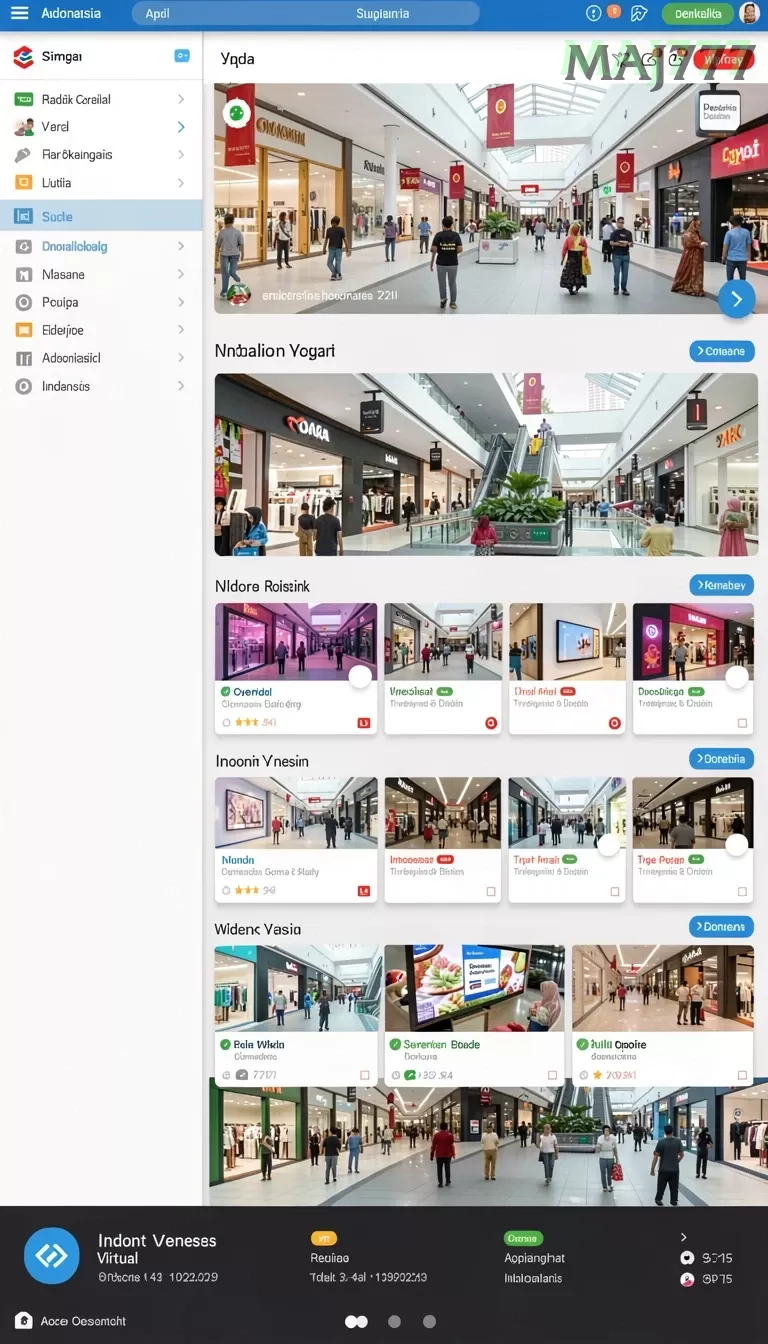 Cuplikan layar MEGA288 — menu navigasi